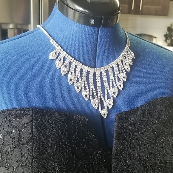 Australian crystal bridal necklace and earrings BN - Picture 4 of 6